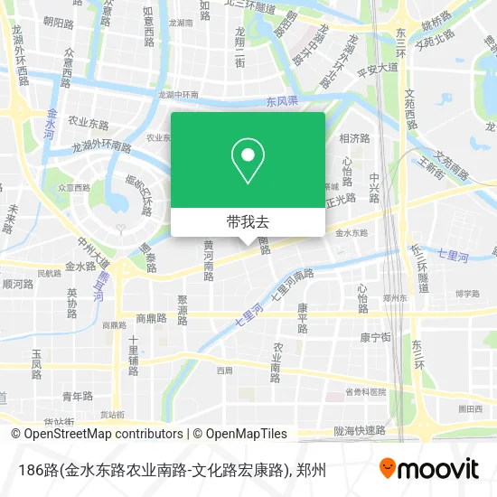 186路(金水东路农业南路-文化路宏康路)地图