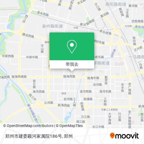 郑州市建委颖河家属院186号地图