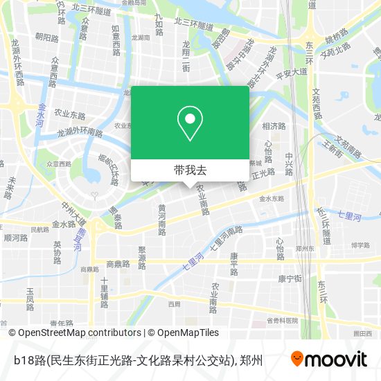 b18路(民生东街正光路-文化路杲村公交站)地图