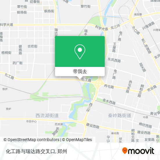 化工路与瑞达路交叉口地图