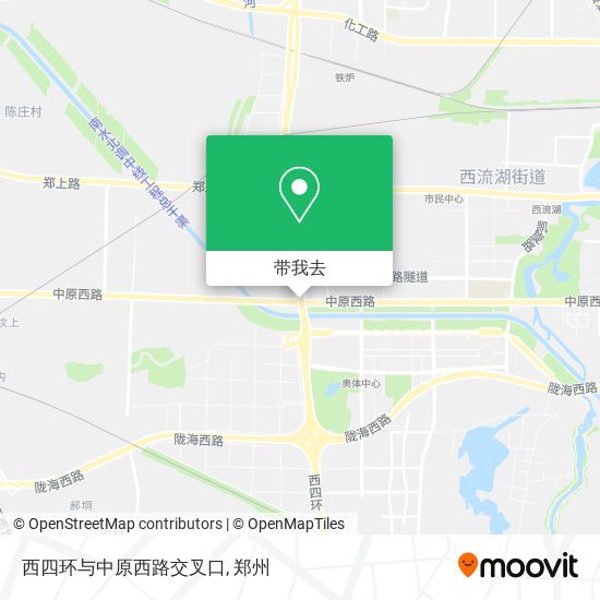 西四环与中原西路交叉口地图