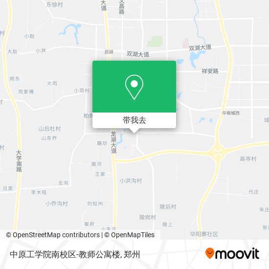 中原工学院南校区-教师公寓楼地图