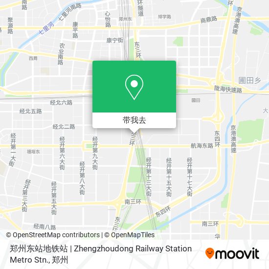 郑州东站地铁站 | Zhengzhoudong Railway Station Metro Stn.地图