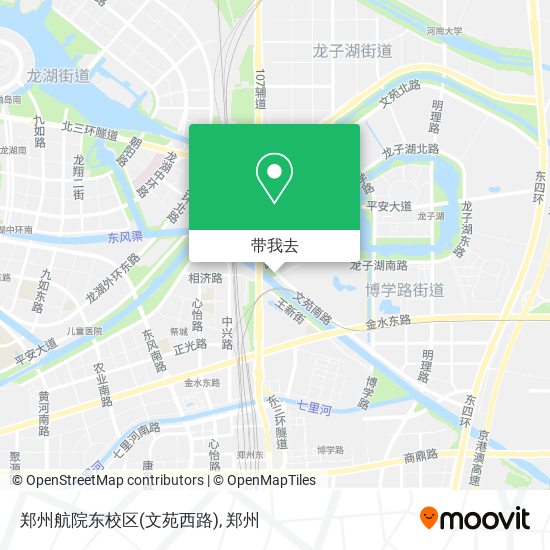 郑州航院东校区(文苑西路)地图