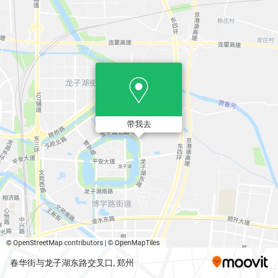 春华街与龙子湖东路交叉口地图