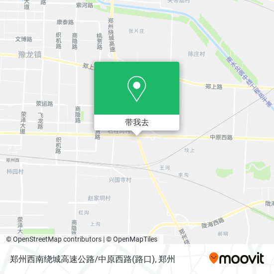郑州西南绕城高速公路/中原西路(路口)地图