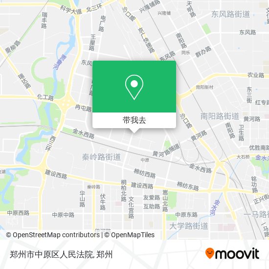 郑州市中原区人民法院地图