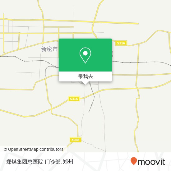 郑煤集团总医院-门诊部地图