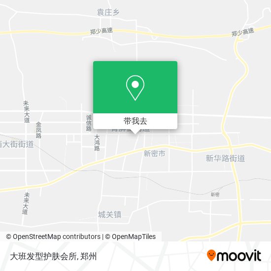 大班发型护肤会所地图