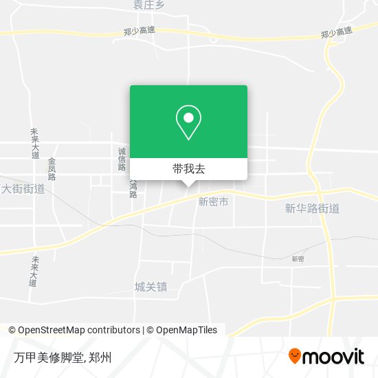 万甲美修脚堂地图