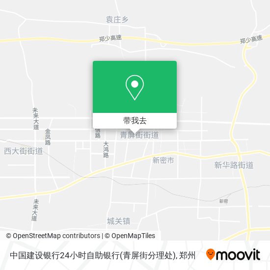 中国建设银行24小时自助银行(青屏街分理处)地图