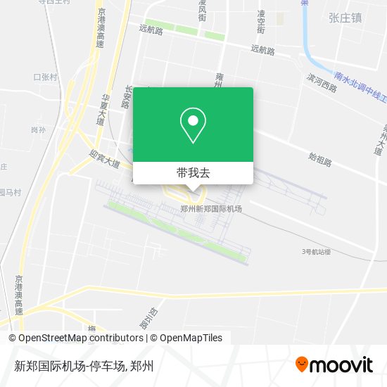 新郑国际机场-停车场地图