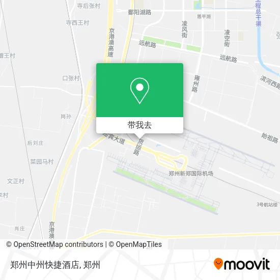 郑州中州快捷酒店地图
