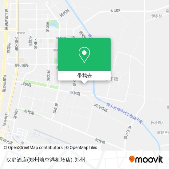 汉庭酒店(郑州航空港机场店)地图