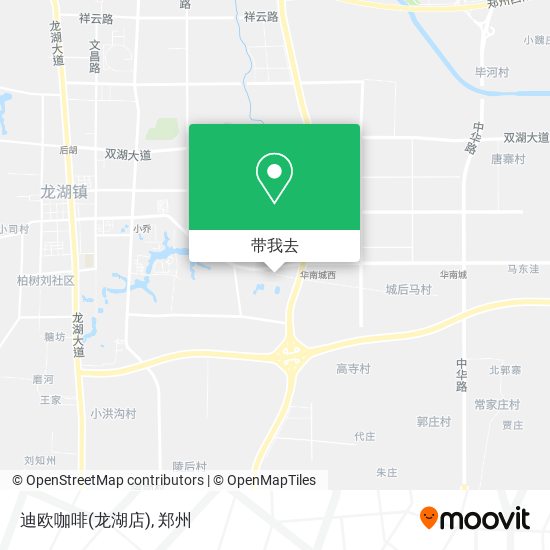 迪欧咖啡(龙湖店)地图