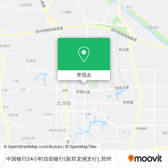 中国银行24小时自助银行(新郑龙湖支行)地图