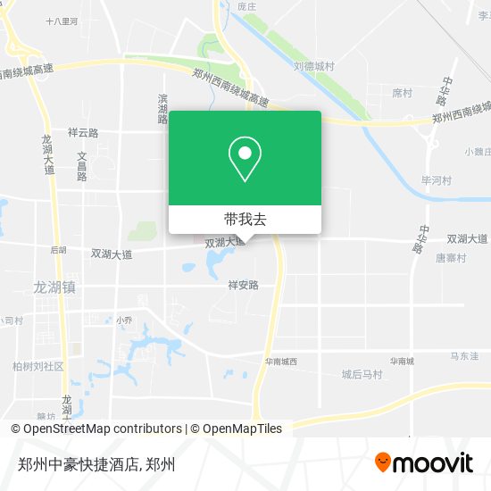 郑州中豪快捷酒店地图