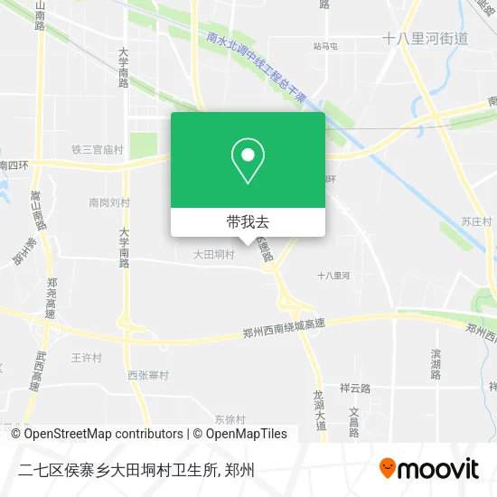 二七区侯寨乡大田垌村卫生所地图