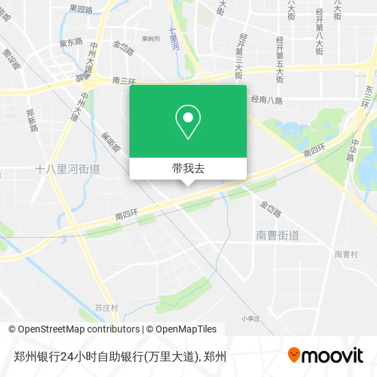 郑州银行24小时自助银行(万里大道)地图