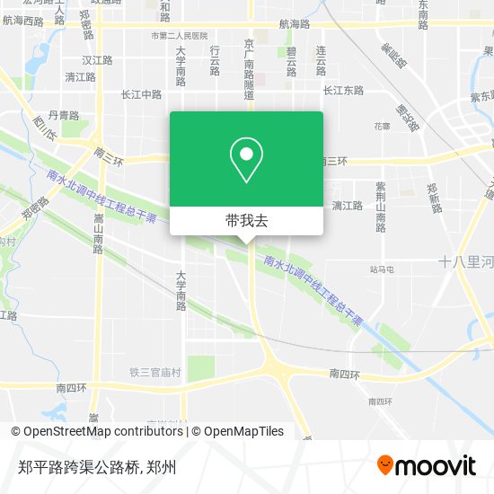 郑平路跨渠公路桥地图