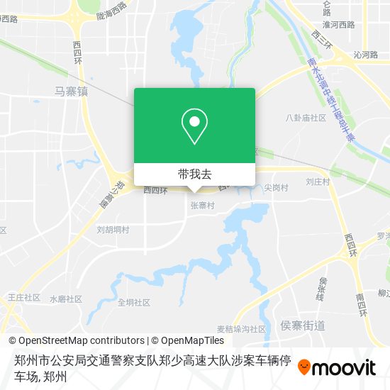 郑州市公安局交通警察支队郑少高速大队涉案车辆停车场地图
