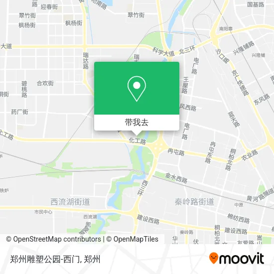 郑州雕塑公园-西门地图