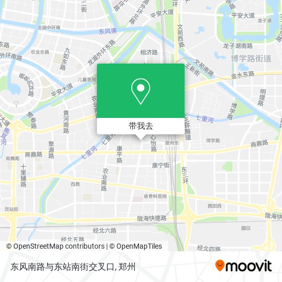 东风南路与东站南街交叉口地图