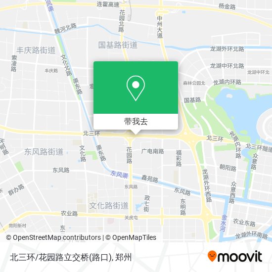 北三环/花园路立交桥(路口)地图