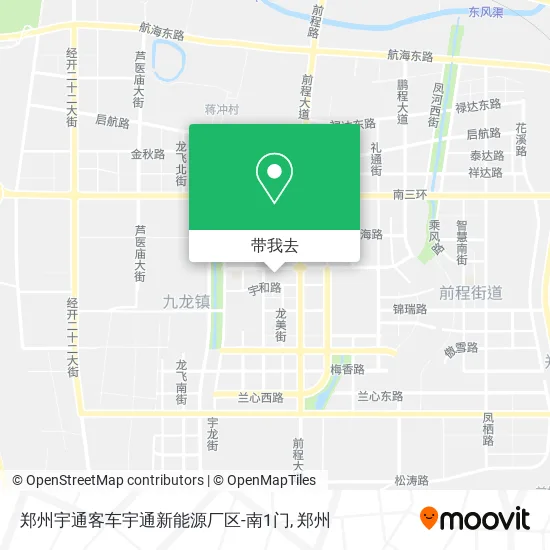 郑州宇通客车宇通新能源厂区-南1门地图