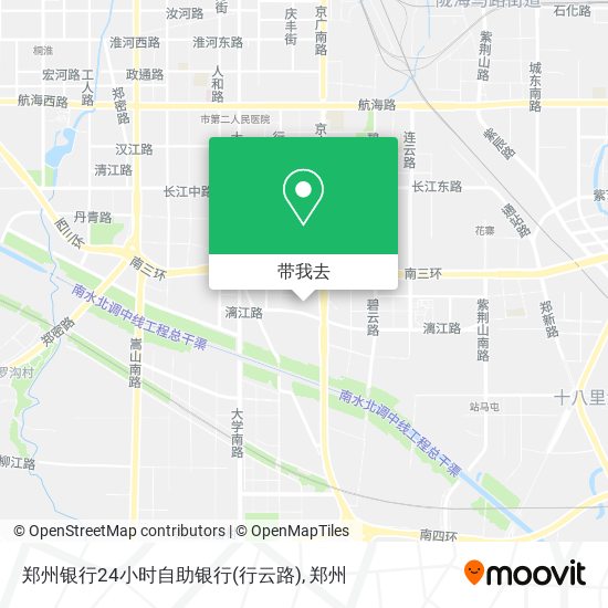 郑州银行24小时自助银行(行云路)地图