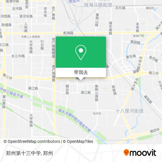 郑州第十三中学地图