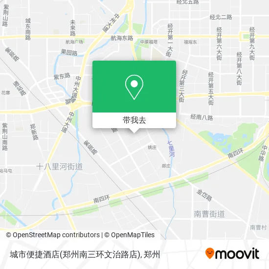 城市便捷酒店(郑州南三环文治路店)地图