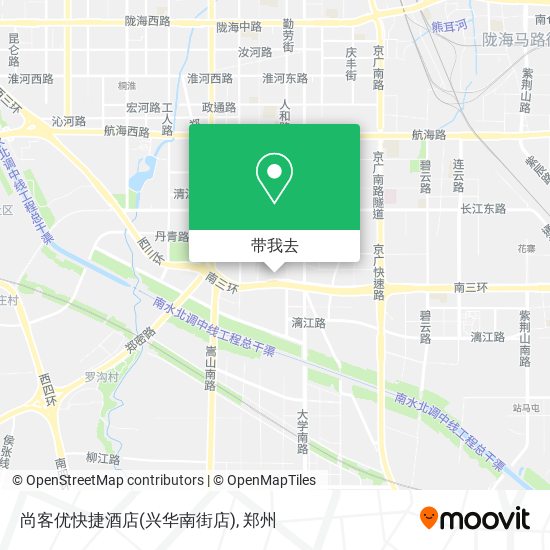 尚客优快捷酒店(兴华南街店)地图