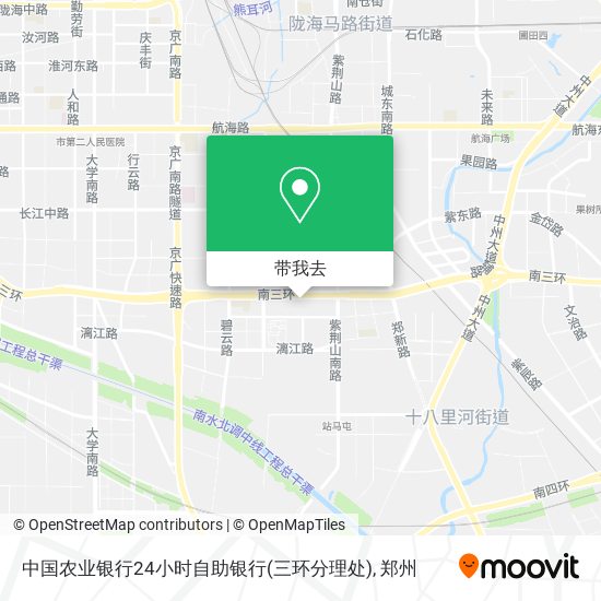 中国农业银行24小时自助银行(三环分理处)地图
