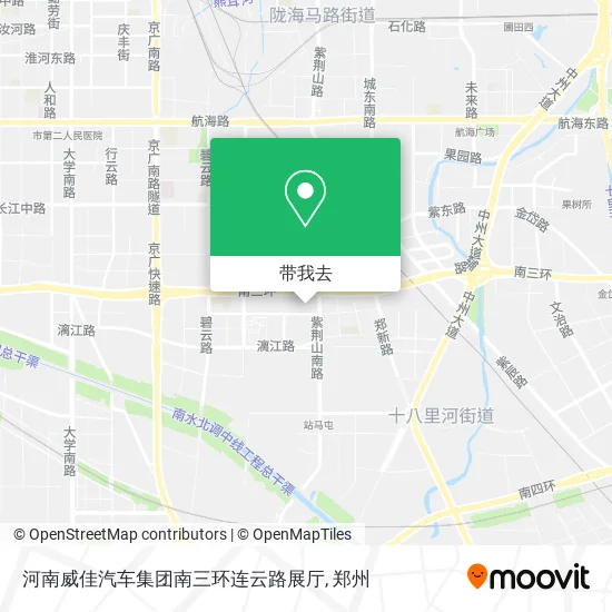 河南威佳汽车集团南三环连云路展厅地图