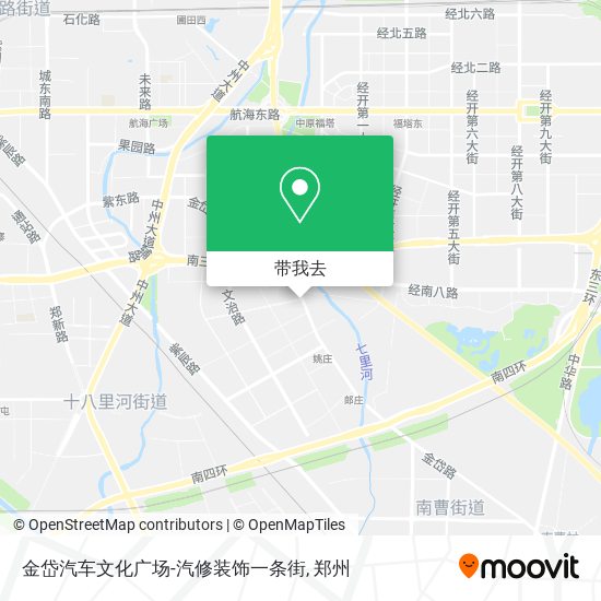 金岱汽车文化广场-汽修装饰一条街地图