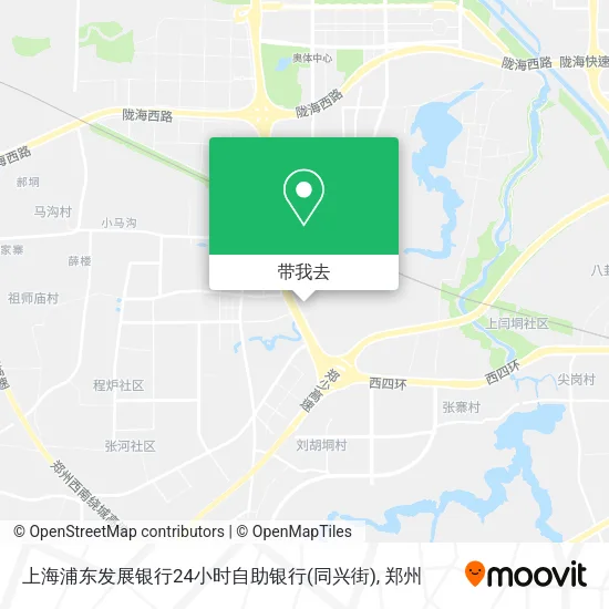 上海浦东发展银行24小时自助银行(同兴街)地图