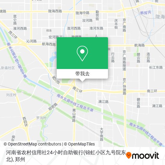 河南省农村信用社24小时自助银行(锦虹小区九号院东北)地图
