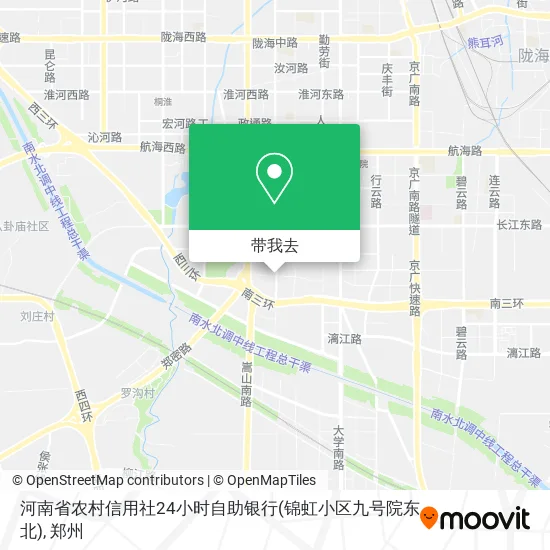 河南省农村信用社24小时自助银行(锦虹小区九号院东北)地图