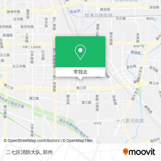 二七区消防大队地图