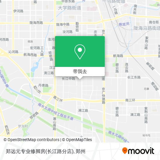 郑远元专业修脚房(长江路分店)地图