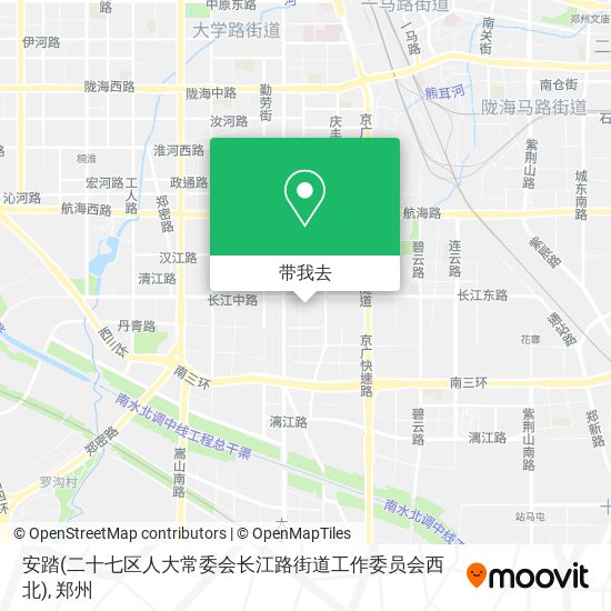 安踏(二十七区人大常委会长江路街道工作委员会西北)地图