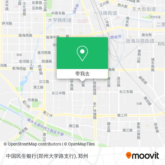 中国民生银行(郑州大学路支行)地图