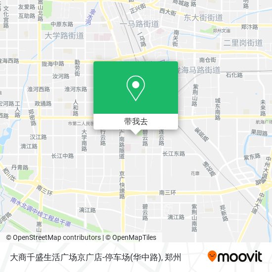 大商千盛生活广场京广店-停车场(华中路)地图