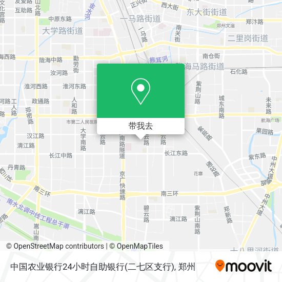 中国农业银行24小时自助银行(二七区支行)地图