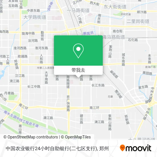 中国农业银行24小时自助银行(二七区支行)地图