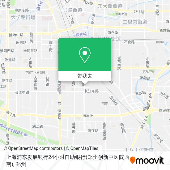 上海浦东发展银行24小时自助银行(郑州创新中医院西南)地图
