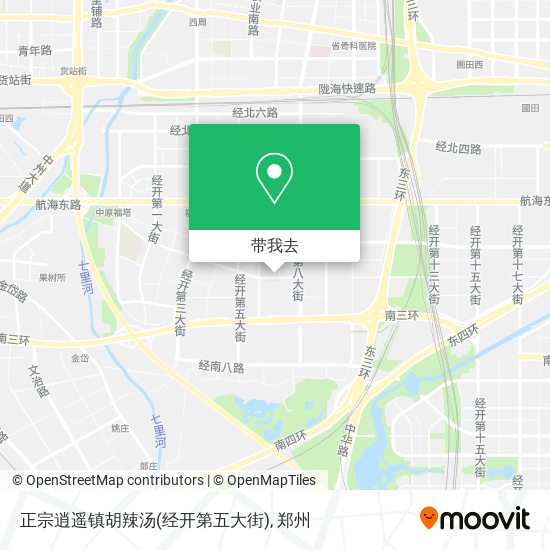 正宗逍遥镇胡辣汤(经开第五大街)地图