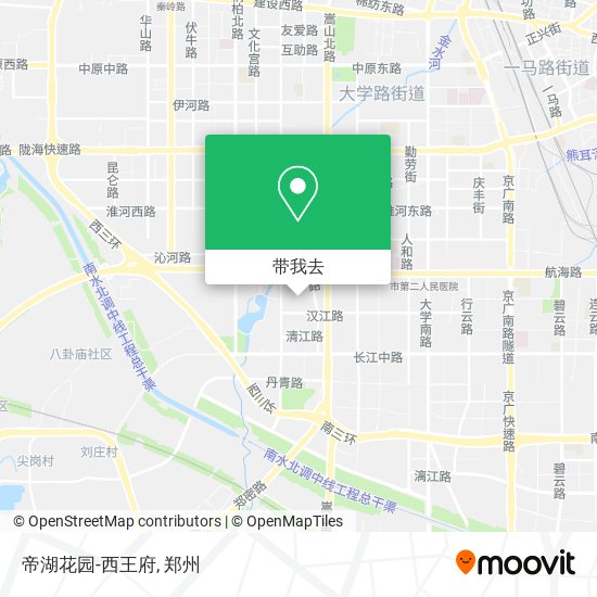 帝湖花园-西王府地图