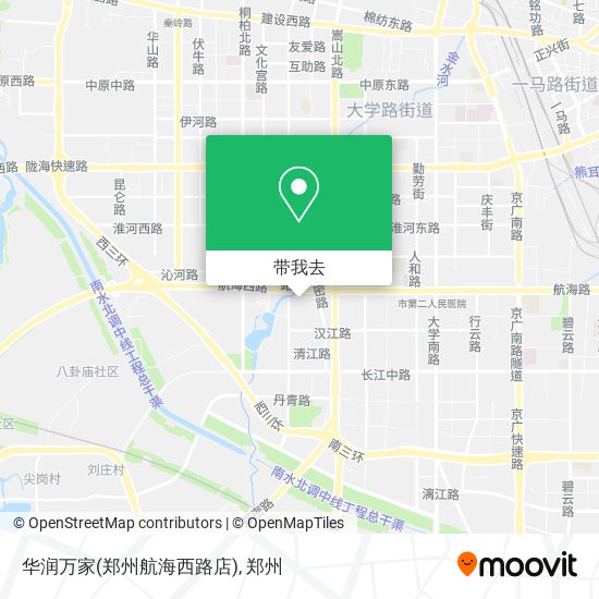 华润万家(郑州航海西路店)地图